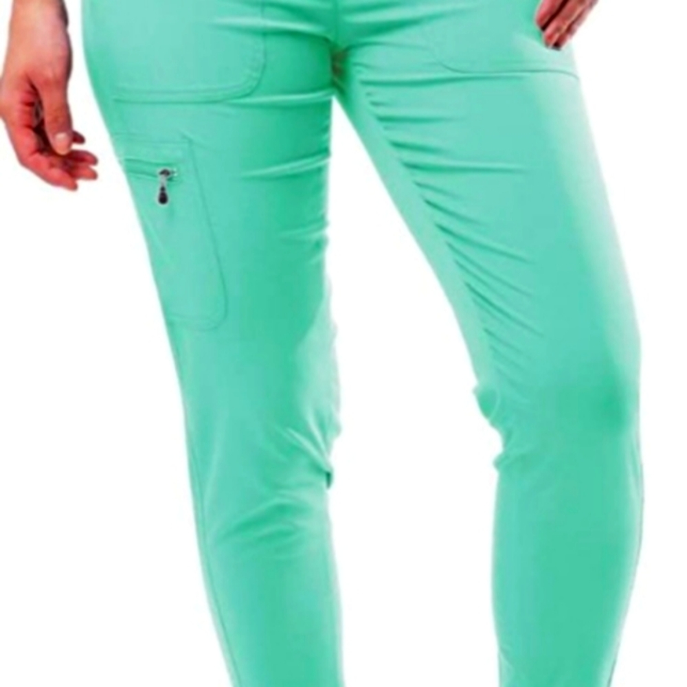 Adar pro skinny stretch scrub pant women M